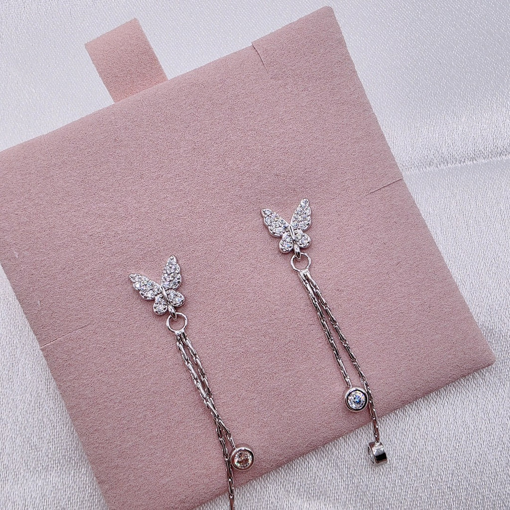 Pendientes colgantes mariposa