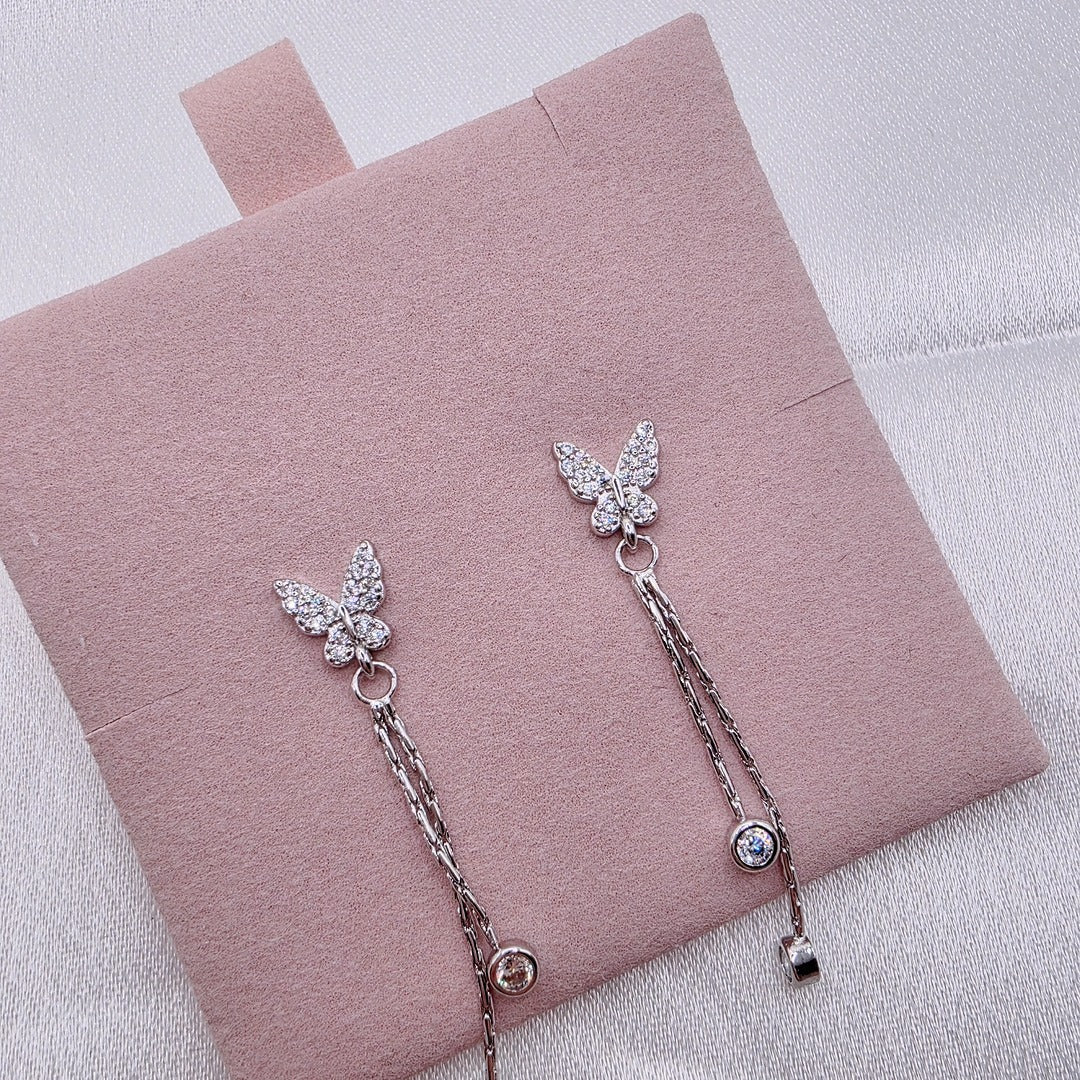 Pendientes colgantes mariposa
