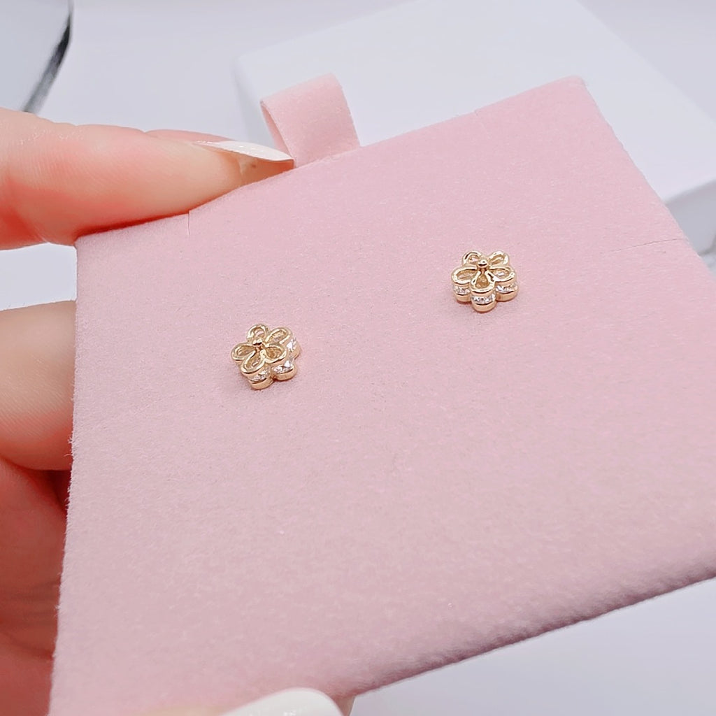 Pendientes Flor Dorados